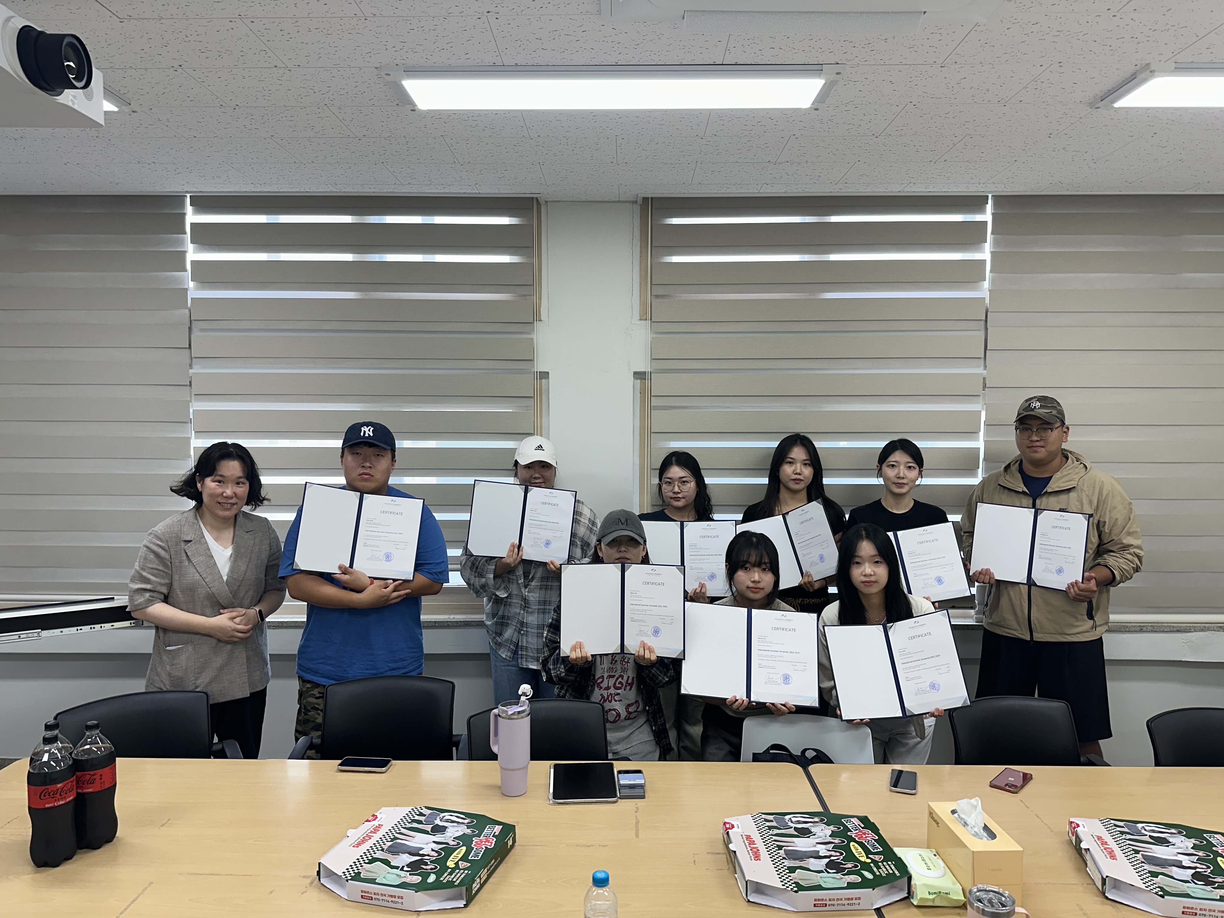 [학부] 단위기관 해외파견 학생들에 대한 해단식 진행